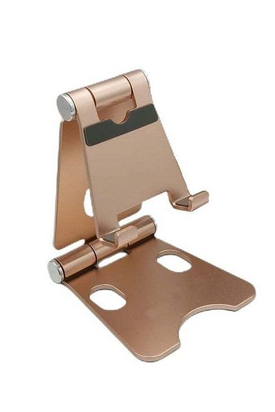 Generic Foldable Metal Mobile Stand MS34 - Gold