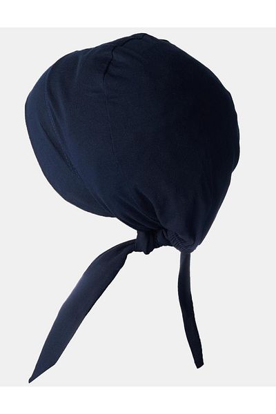 Kayra Cotton Bonnet - Navy Blue