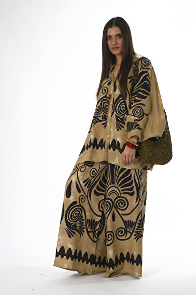 ABBRA Women's Elastic Waist Poncho 100% Viscose Summer Set