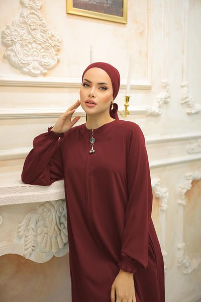 Nissra Ankanoor Maroon Mevlana Abaya Anka255002