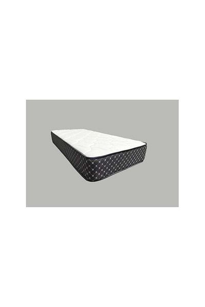 Comfy White Single Flat Orthomedical Knitted Cotton 190 X 90 X 10Cm Mattress With Black Border