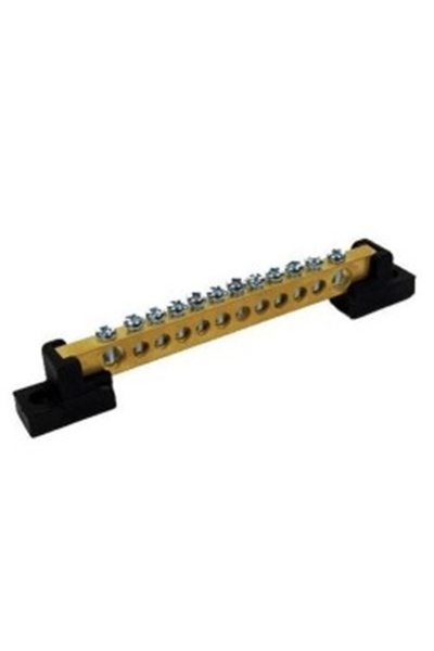 Mutlusan 8+2 10lu Ayaklı Pano Topraklama Ve Nötür Klemensi 80A (Papuçlu 6.5X9...