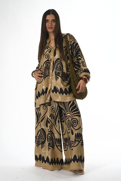 ABBRA Women's Elastic Waist Poncho 100% Viscose Summer Set