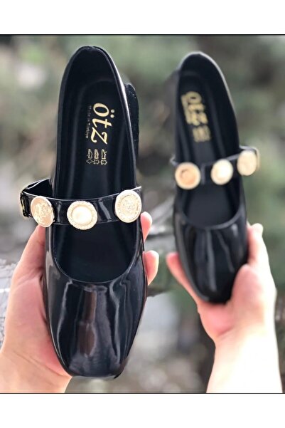 Pandalina Balerini din piele lăcuită pentru femei, cu curele, phylon (ușoare)...