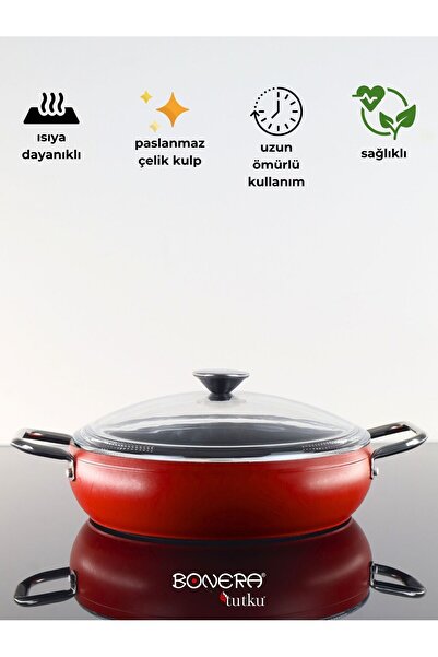 Bonera Pro Plus Red Piece Pot Set