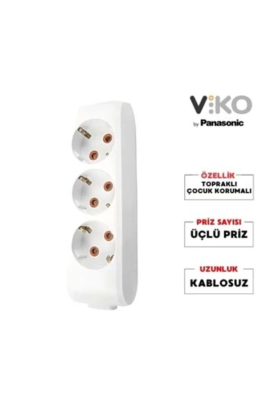 VİKO Viko Multilet - Triple Group Socket, Grounded Terminal Block