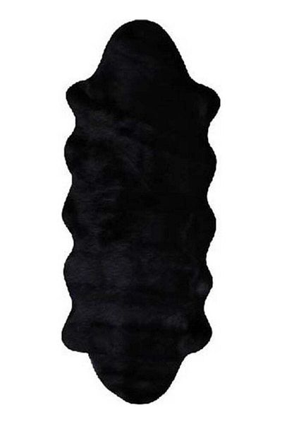 Comfy Long Fur Carpet Black 70x180cm