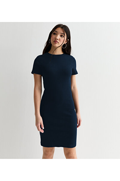 OKULCUBABA Rochie de vară cu mânecă scurtă, mulată pe corp, pentru femei