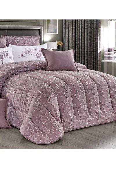 Moon Luxury Embroidered Jacquard Bedspread, 8 Pieces, 250x230cm, 200x200cm, 78x50cm, 48x48cm, 6kg