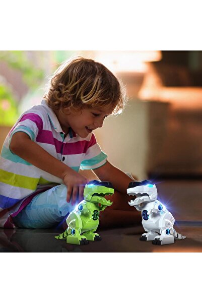 Vardem Müzikli Ve Işıklı Robot Dinazor Beyaz We-k-1a