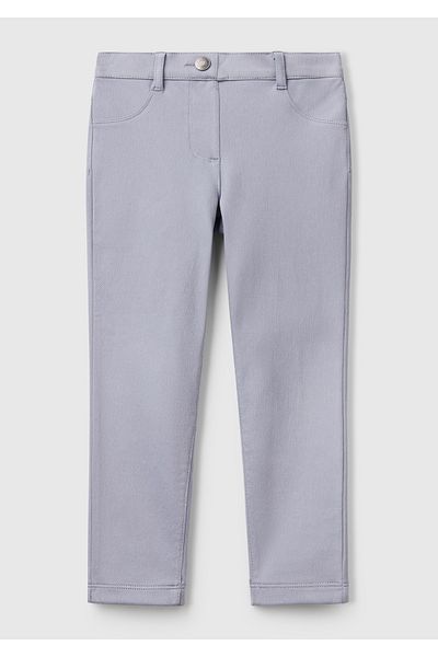 United Colors of Benetton Pantaloni skinny din țesătură elastică liliac pentru fete