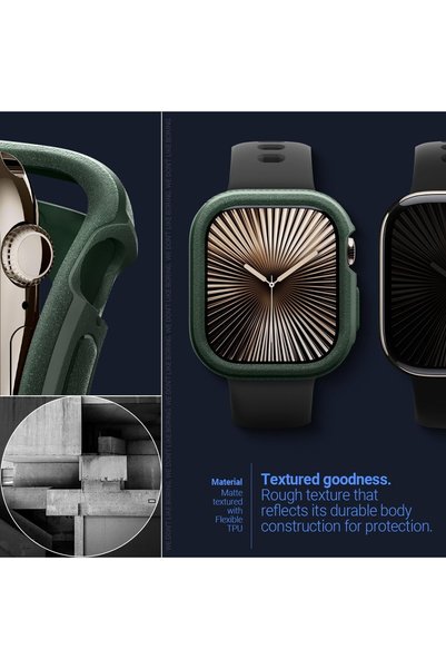 caseology Vault designed for Apple Watch Series 10 (46mm) case cover (2024) - Midnight Green