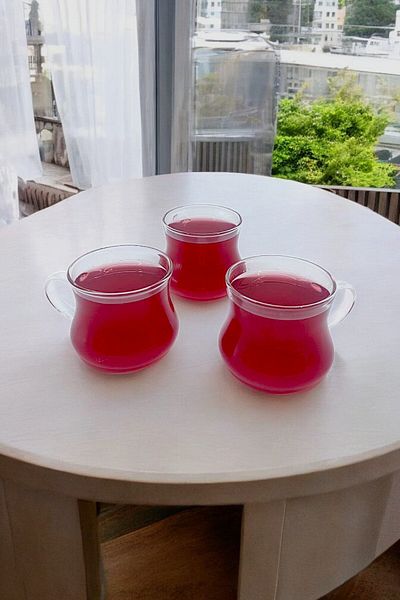 Kitchen Way Glass Handled 250ml Arbitrary Ala Set of 3 Borosilicate Glasses Kw-353