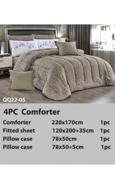 Moon Luxury Embroidered Jacquard Bedspread, 4 Pieces, 220x170cm, 200x120+35cm, 78x50cm, 78x50+5cm, 6kg