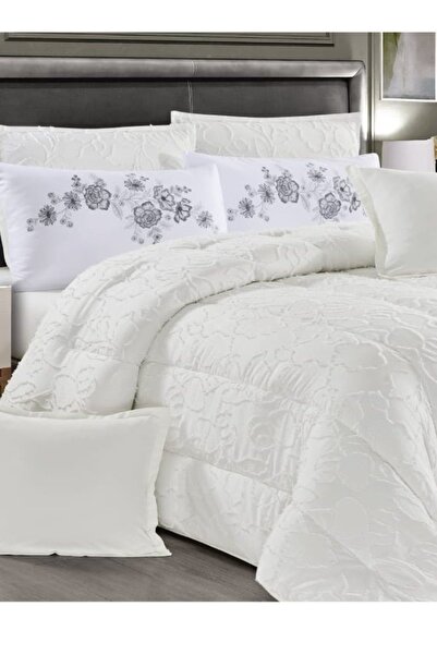 Moon Luxury Embroidered Jacquard Bedspread, 4 Pieces, 220x170cm, 200x120+35cm, 78x50cm, 78x50+5cm, 6kg