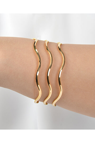 kuyumcu nurettin 10 (GRAM) Dalgalı Ajda Bilezik 22 Ayar Altın Yatırımlık Işçiliksiz