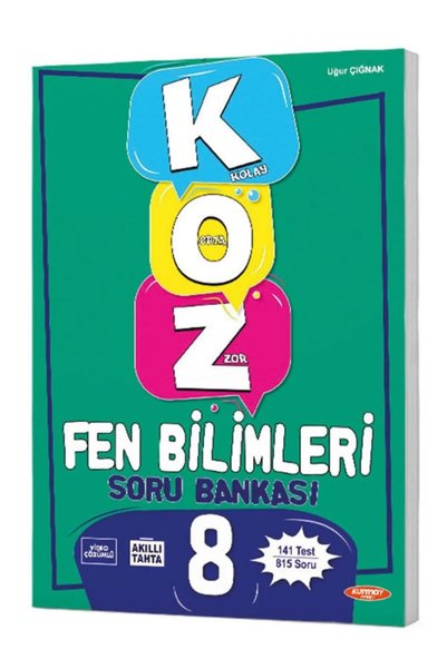 Fenomen Yayıncılık 8.sınıf Koz Tatlı sert Fen Bilimleri Soru Bankası