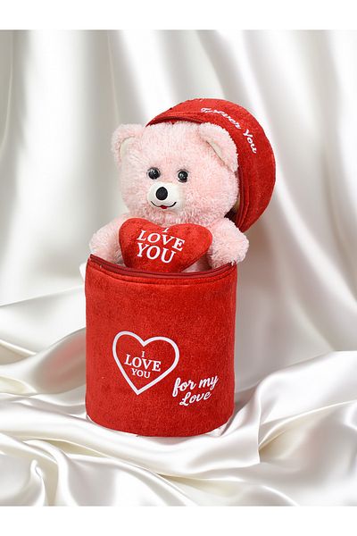 Princess Bear Endless Love Teddy Bear, Velvet Gift Bag, 30cm