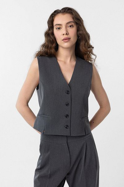 Antioch Anthracite Slit Women's Vest