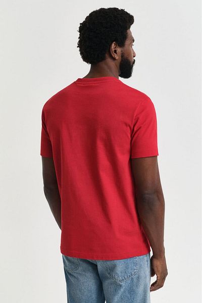 Gant Men's Embossed T-Shirt - Red