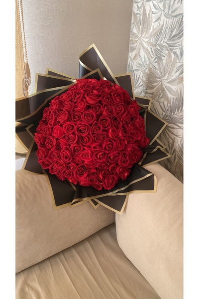 cloudhome 61Li Kırmızı Gül Kız Isteme Çiçeği Buketi