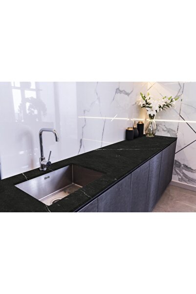 StickerArt Tezgah Üstü Fayans Kaplama Folyosu Mutfak Tezgahı Kaplama Pietra B...