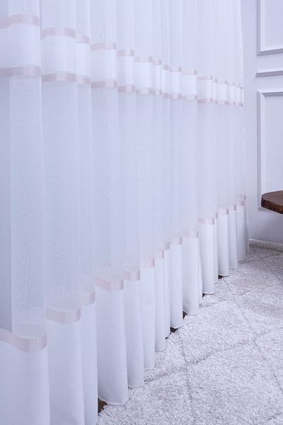 Brillant Living Room Bedroom Children's Room Plain New Season 2025 1/2.5 Medium Pleated Tulle Curtain Brpdra