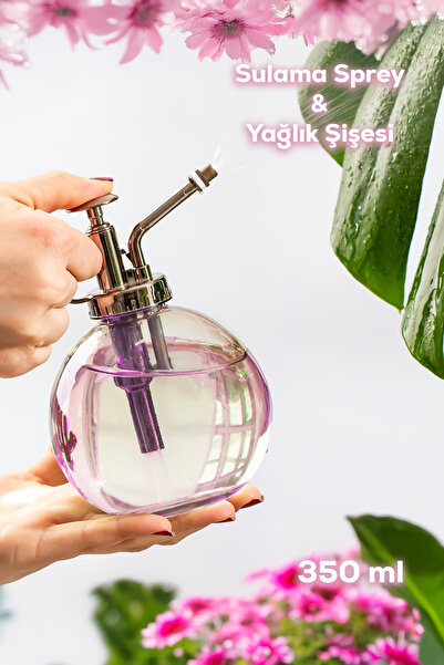 Perotti 15729 Mor 350ml Cam Yağlık Yağdanlık ve Sulama Spreyi Koku Spreyi Şişesi