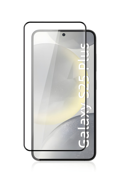 Fibaks Samsung Galaxy S25 Plus Uyumlu Tam Kapatan Tamperli Cam Ekran Koruyucu Kırılmaz Cam