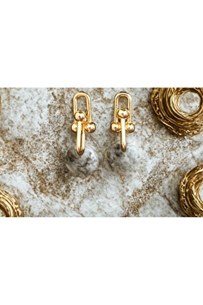 staınless steel Gold Color Tfny Earrings - Elegant and Stylish Design, for Special Moments