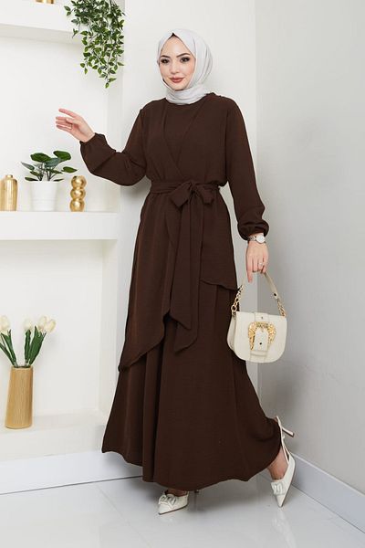 Kirazgym Asymmetrical Tunic and Loose Trousers Suit Combination
