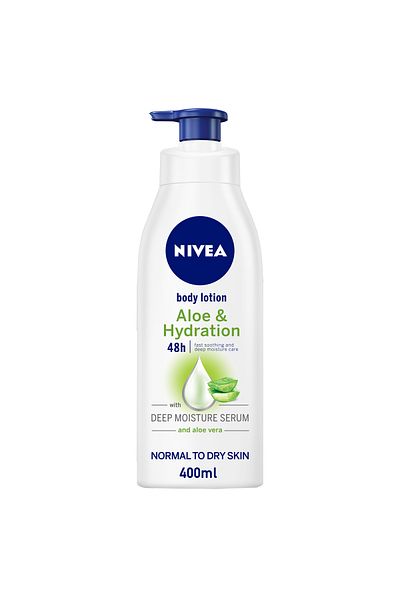 NIVEA NIVEA Moisturizing Body Lotion with Aloe Vera, for Normal to Dry Skin, 400ml