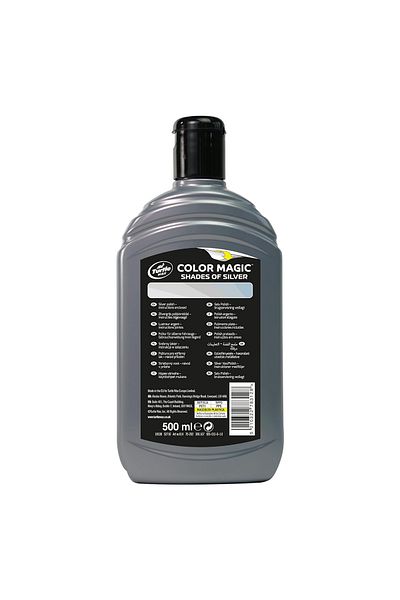 Turtle Wax Turtle Wax Color Magic Prestige Silver Car Wax 500ml ,Cleans Shines Restores