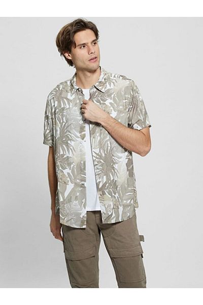Guess Rayon Men's Slim Fit Shirt
