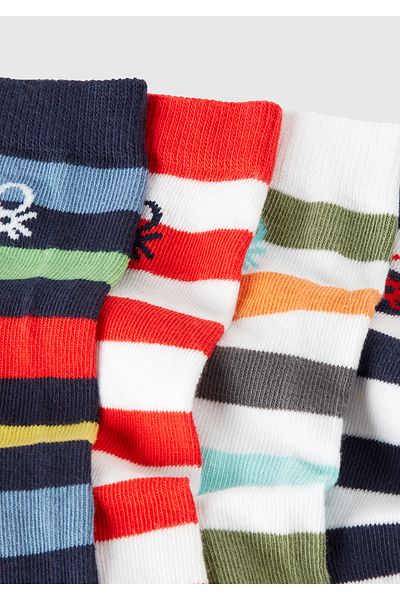 United Colors of Benetton Комплект от 4 дълги чорапи с шарки за момче