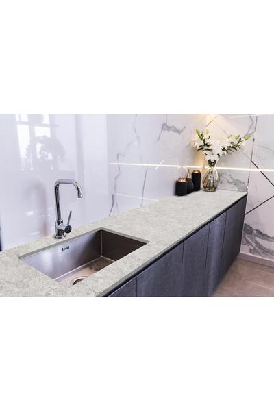 StickerArt Tezgah Üstü Fayans Kaplama Folyosu Mutfak Tezgahı Kaplama Rustik M...