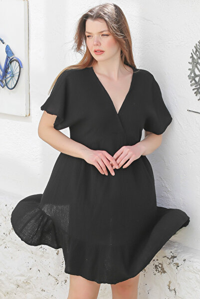 Chiccy Чорна повсякденна сукня | Курчезь Колу | Буря Вогняна | Кашфі Чюблу | TAKCIYOK ПРИСТРІЙ ДЛЯ СЛІДКУВАННЯ | EL VELDECI СЛУЖБА