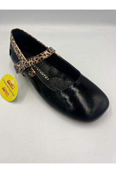 Mammamia أحذية راقصة الباليه اليومية المصنوعة من الجلد المريحة للنساء