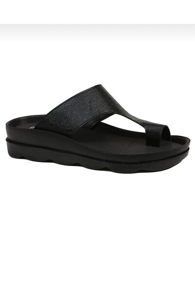 Pierre Cardin Black Orthopedic Flip Flops 7492