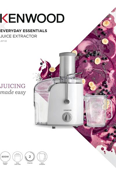 Kenwood Kenwood Juice Extractor JEP02 White 1.5L