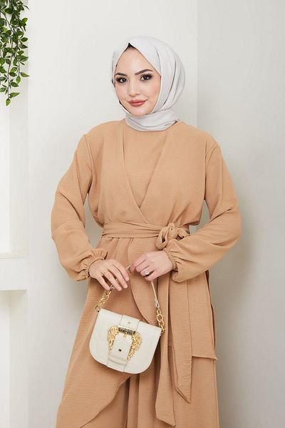 Kirazgym Asymmetrical Tunic and Loose Trousers Suit Combination