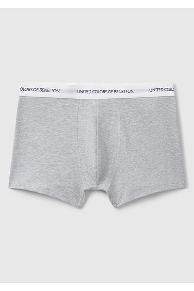 United Colors of Benetton Men's Gray Melange Boxer