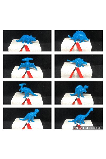 AZİZ OYUNCAK 8 Name Blue Dinosaur Excavation Science Educational Activity / Activity Set, Activity Scientific Project Dinosaur Kit