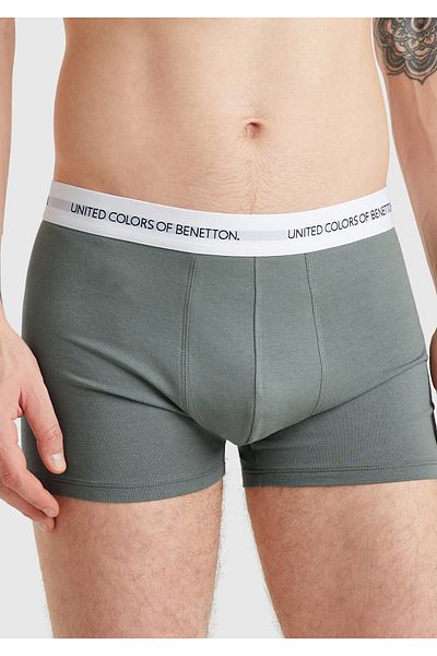 United Colors of Benetton Men's Pale Green Boxers