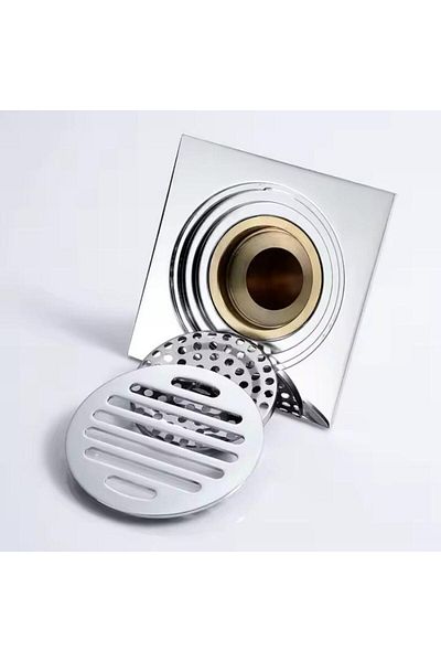 Generic Deodorant shower floor drain Copper bathroom floor drain Toilet floor drain 11x5x11cm