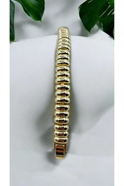 Yaseminli Butik Gold Color Curved Bracelet