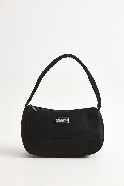 CALİENTE Zippered Baguette Women's Handbag Black
