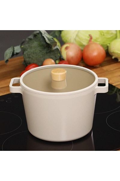 NEOFLAM Fika Aluminum Cast Deep Pot 26 Cm