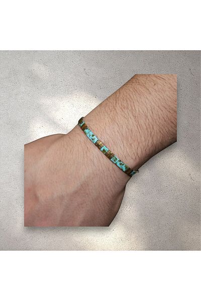 etniko Stylish and Adjustable Unisex Tila Bead Bracelet Design