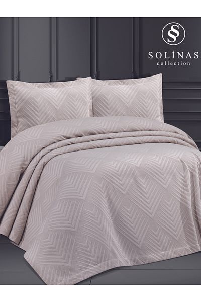 Solinas Collection Pyramid Double Mink Cotton Bedspread